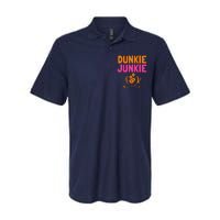 Dunkie Junkie love Funny Coffee Sayings caffeine addicted Softstyle Adult Sport Polo