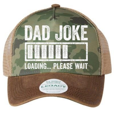 Dad Joke Loading Please Wait Father's Day Legacy Tie Dye Trucker Hat