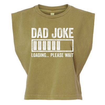 Dad Joke Loading Please Wait Father's Day Garment-Dyed Women's Muscle Tee