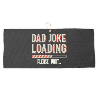 Dad Joke Loading   Large Microfiber Waffle Golf Towel