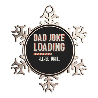 Dad Joke Loading   Metallic Star Ornament