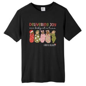 Delivering Joy Labor Delivery Christmas Birthday Specialist Gift Tall Fusion ChromaSoft Performance T-Shirt