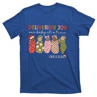 Delivering Joy Labor Delivery Christmas Birthday Specialist Gift T-Shirt