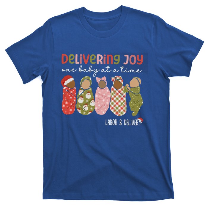 Delivering Joy Labor Delivery Christmas Birthday Specialist Gift T-Shirt