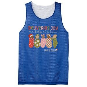 Delivering Joy Labor Delivery Christmas Birthday Specialist Gift Mesh Reversible Basketball Jersey Tank