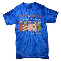 Delivering Joy Labor Delivery Christmas Birthday Specialist Gift Tie-Dye T-Shirt