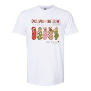 Delivering Joy Labor Delivery Christmas Birthday Specialist Gift Softstyle CVC T-Shirt