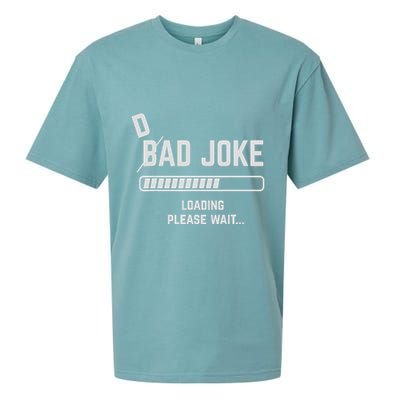 Dad Joke Loading Please Wait Daddy Father Humor Sueded Cloud Jersey T-Shirt