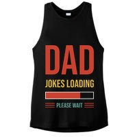 Dad Jokes Loading Funny Father T Ladies PosiCharge Tri-Blend Wicking Tank