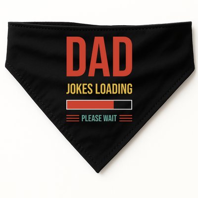 Dad Jokes Loading Funny Father T USA-Made Doggie Bandana