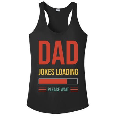 Dad Jokes Loading Funny Father T Ladies PosiCharge Competitor Racerback Tank