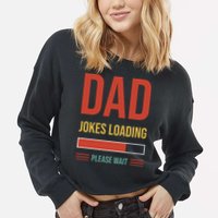 Dad Jokes Loading Funny Father T Cropped Pullover Crew