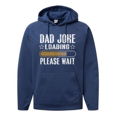 Dad Joke Loading Please Wait Daddy Father Humor Periodically Cool Gift Performance Fleece Hoodie