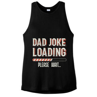 Dad Joke Loading Please Wait Ladies PosiCharge Tri-Blend Wicking Tank