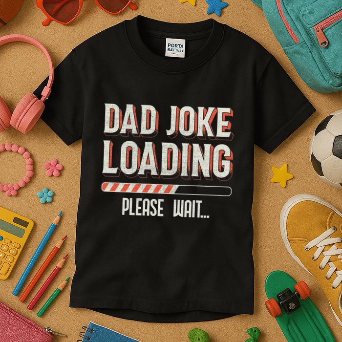Dad Joke Loading Please Wait Kids T-Shirt