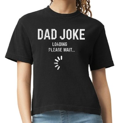 Dad Joke Loading Please Wait Daddy Fathers Day Gift Humor Comfort Colors Boxy T-Shirt