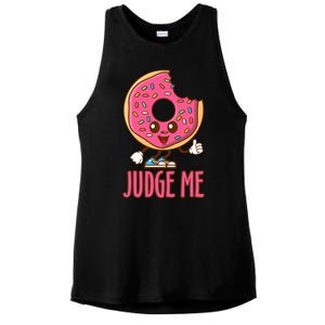 Donut Judge Me Doughnuts Ladies PosiCharge Tri-Blend Wicking Tank