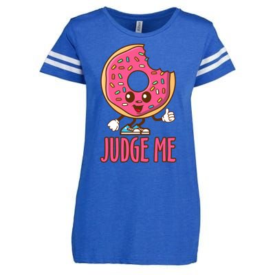 Donut Judge Me Doughnuts Enza Ladies Jersey Football T-Shirt