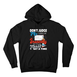 Dont Judge Me Postal Worker Mailman Postman Mail Carrier Hoodie