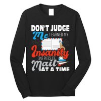 Dont Judge Me Postal Worker Mailman Postman Mail Carrier Long Sleeve Shirt