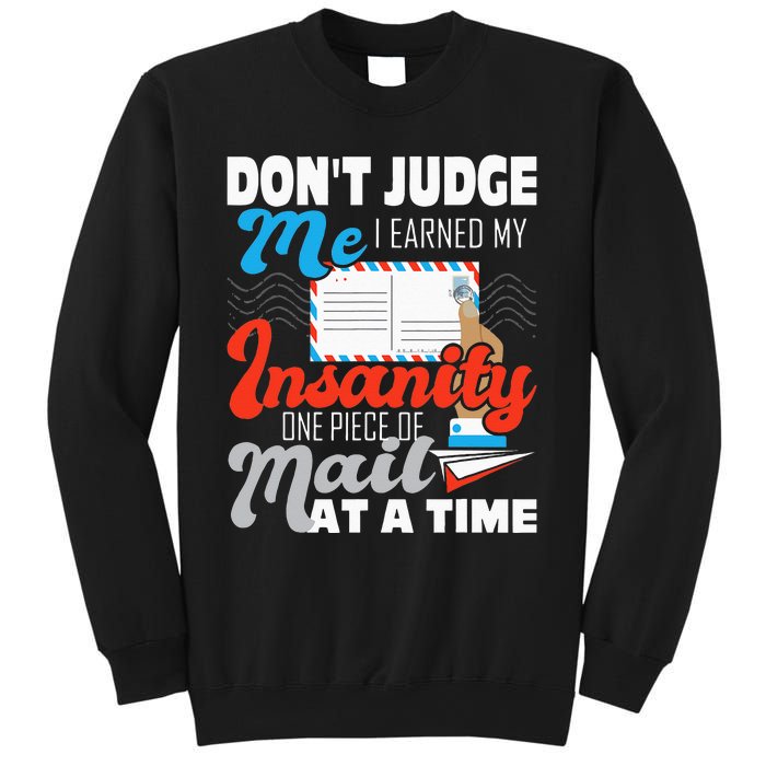 Dont Judge Me Postal Worker Mailman Postman Mail Carrier Sweatshirt