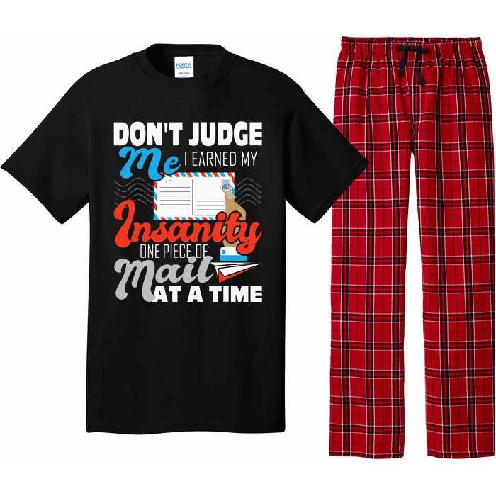 Dont Judge Me Postal Worker Mailman Postman Mail Carrier Pajama Set