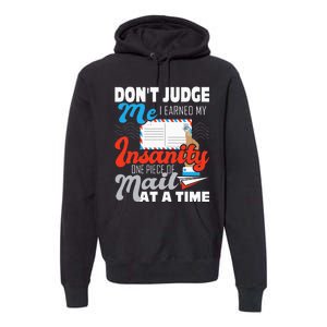 Dont Judge Me Postal Worker Mailman Postman Mail Carrier Premium Hoodie