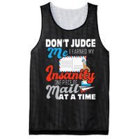 Dont Judge Me Postal Worker Mailman Postman Mail Carrier Mesh Reversible Basketball Jersey Tank