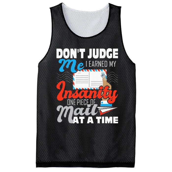 Dont Judge Me Postal Worker Mailman Postman Mail Carrier Mesh Reversible Basketball Jersey Tank