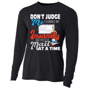 Dont Judge Me Postal Worker Mailman Postman Mail Carrier Cooling Performance Long Sleeve Crew