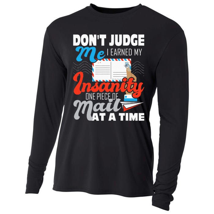 Dont Judge Me Postal Worker Mailman Postman Mail Carrier Cooling Performance Long Sleeve Crew