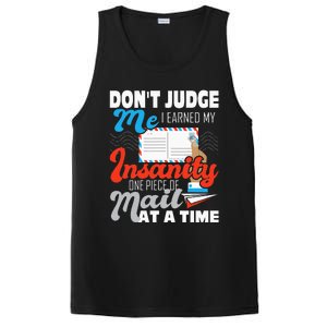 Dont Judge Me Postal Worker Mailman Postman Mail Carrier PosiCharge Competitor Tank