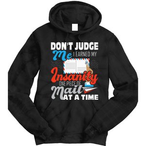 Dont Judge Me Postal Worker Mailman Postman Mail Carrier Tie Dye Hoodie