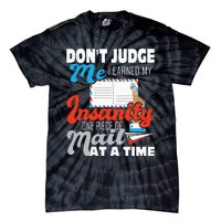 Dont Judge Me Postal Worker Mailman Postman Mail Carrier Tie-Dye T-Shirt