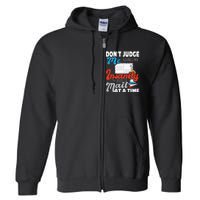 Dont Judge Me Postal Worker Mailman Postman Mail Carrier Full Zip Hoodie