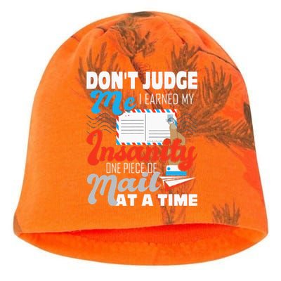 Dont Judge Me Postal Worker Mailman Postman Mail Carrier Kati - Camo Knit Beanie