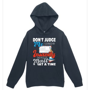 Dont Judge Me Postal Worker Mailman Postman Mail Carrier Urban Pullover Hoodie