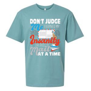 Dont Judge Me Postal Worker Mailman Postman Mail Carrier Sueded Cloud Jersey T-Shirt