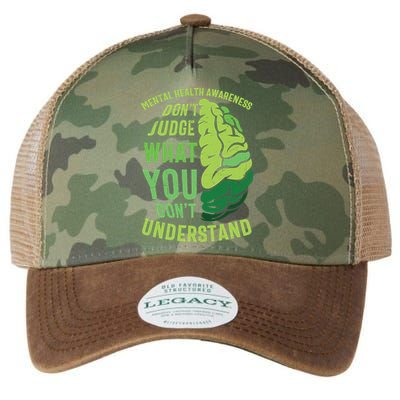 Dont Judge Mental Health Awareness Legacy Tie Dye Trucker Hat
