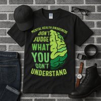 Dont Judge Mental Health Awareness Tall T-Shirt