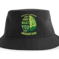 Dont Judge Mental Health Awareness Sustainable Bucket Hat