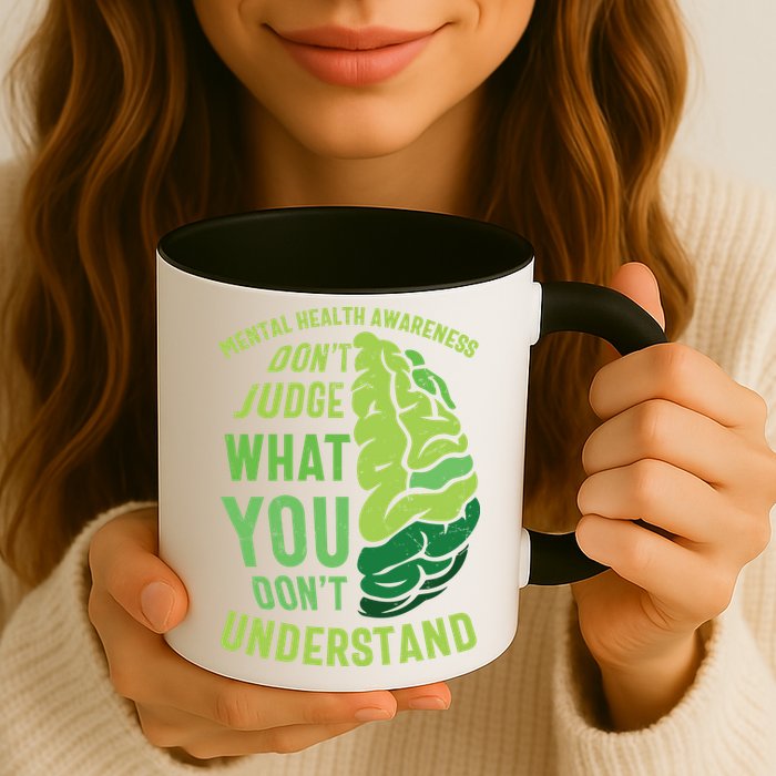 Dont Judge Mental Health Awareness Mug