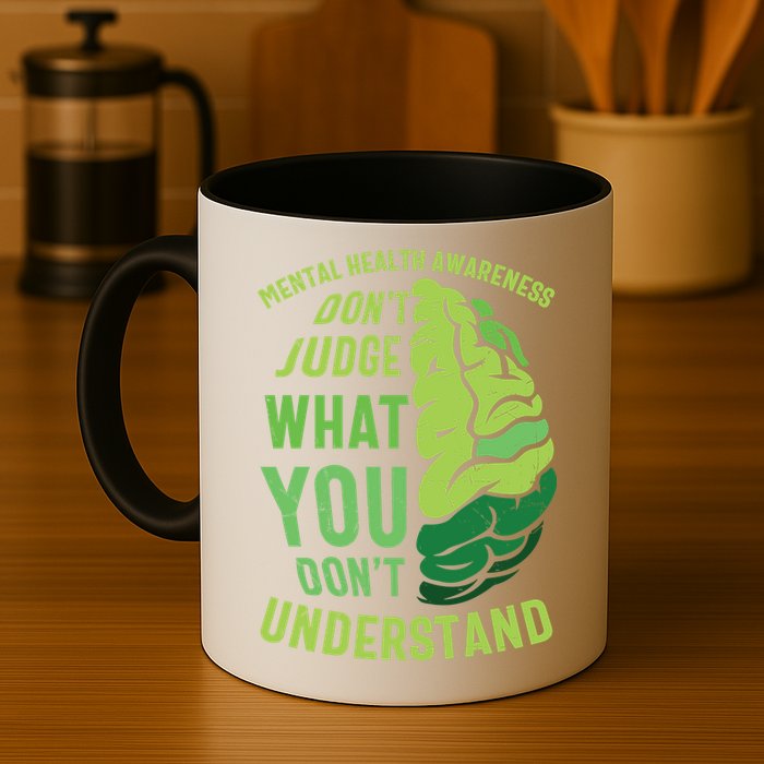 Dont Judge Mental Health Awareness Mug