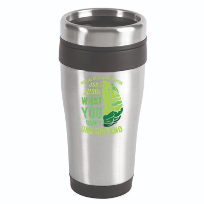 Dont Judge Mental Health Awareness 16oz Travel Tumbler