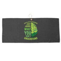 Dont Judge Mental Health Awareness Large Microfiber Waffle Golf Towel