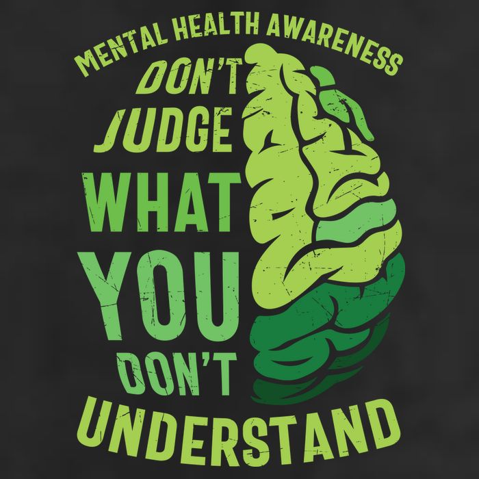 Dont Judge Mental Health Awareness Golf Towel