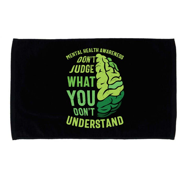 Dont Judge Mental Health Awareness Microfiber Hand Towel