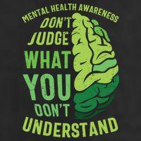 Dont Judge Mental Health Awareness Microfiber Hand Towel