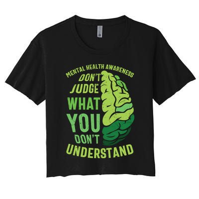 Dont Judge Mental Health Awareness Crop Top
