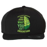Dont Judge Mental Health Awareness Wool Snapback Cap